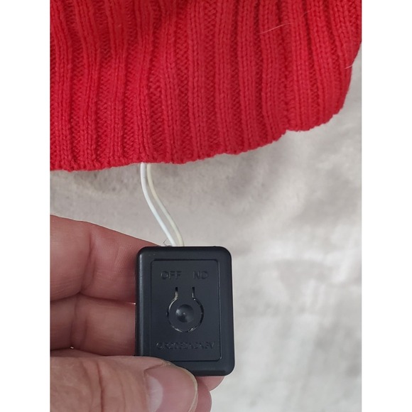 Bob Ross Ugly Christmas Sweater Mens XL Happy Little Christmas Lights Up NWT - Picture 8 of 11